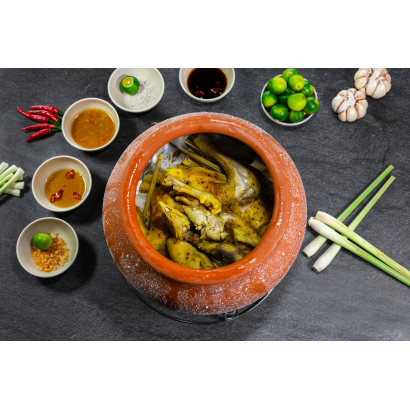 Gà nổ muối hột